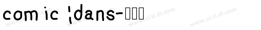 comic dans字体转换